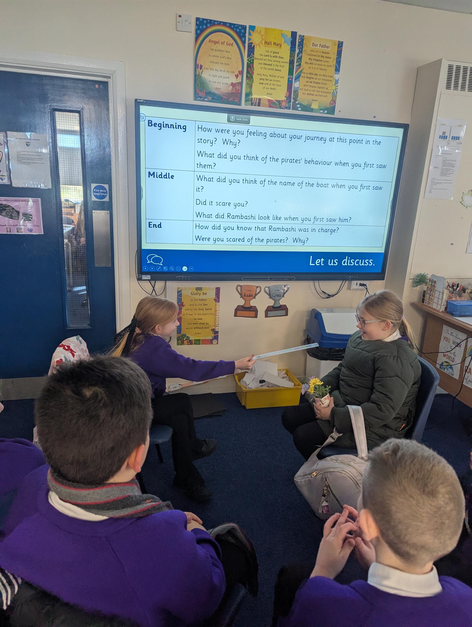 Year 4 – Hot seat task